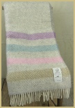 Cotswold Woollen Weavers' Witney Contemporary Point Blanket Throw Pastel