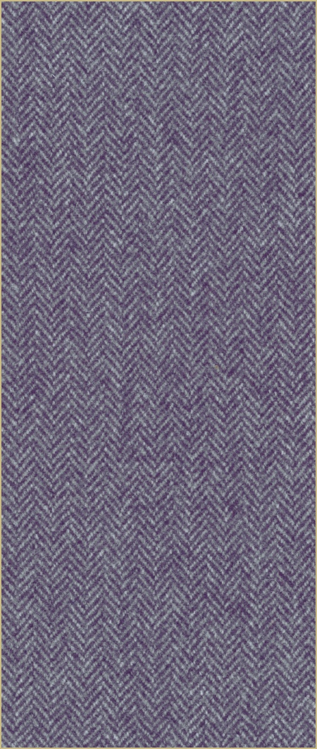 Cotswold Woollen Weavers' Pure New Wool herringbone upholstery cloth - Damson