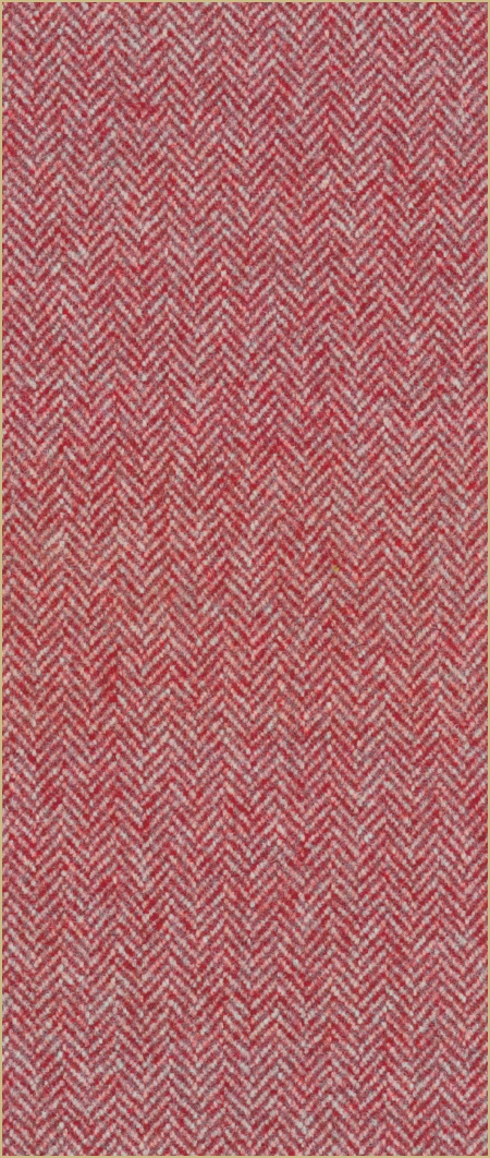 Cotswold Woollen Weavers' Pure New Wool herringbone upholstery cloth - Carnelian