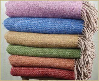 Country Tweed Chevron Throws