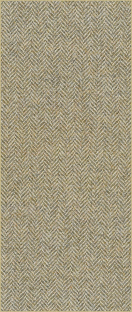 Cotswold Woollen Weavers' Pure New Wool herringbone upholstery cloth - Lichen