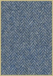 Cotswold Woollen Weavers' Pure New Wool herringbone upholstery cloth - Cobalt