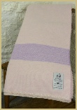 Soft-Stripe Lambswool Merino Blanket - Pink