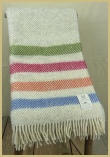 Cotswold Woollen Weavers' Witney Contemporary Point Blanket Throw Candy