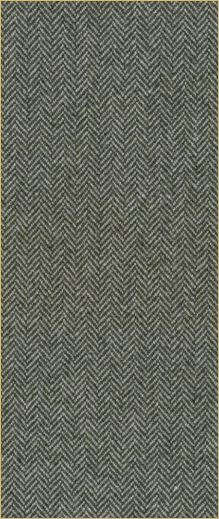 Cotswold Woollen Weavers' Pure New Wool herringbone upholstery cloth - Olive