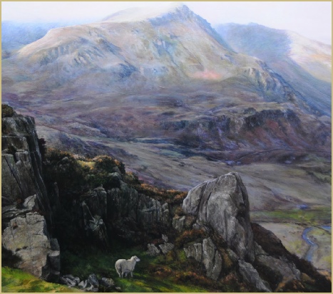 Sheep in a Welsh landscape