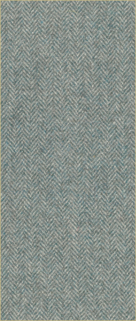 Cotswold Woollen Weavers' Pure New Wool herringbone upholstery cloth - Teal